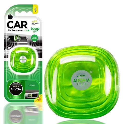 Aroma Car Loop Gel illatosító szellőzőrácsra Lemon (5463116) (AromaCar5463116)